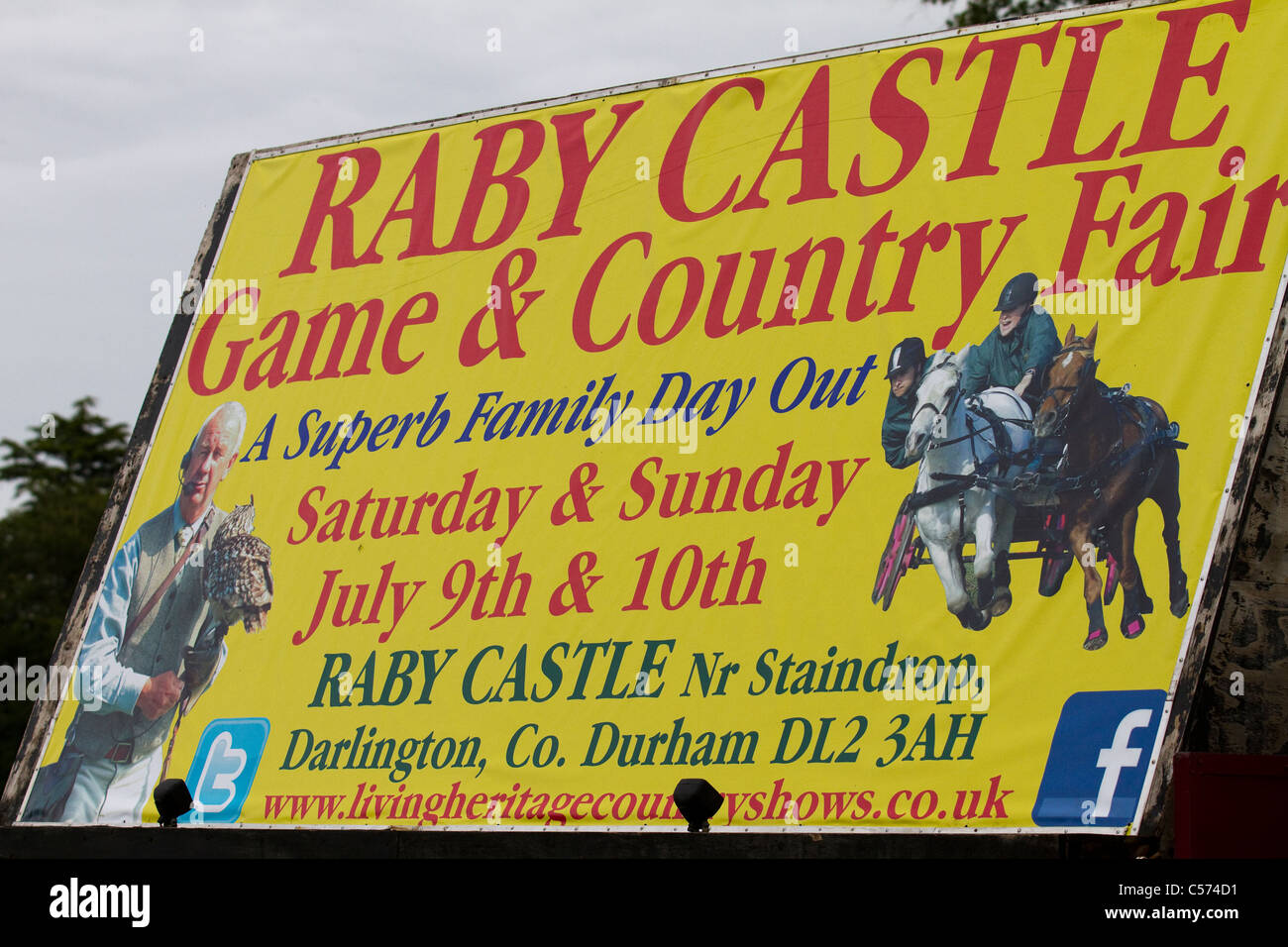 Raby Castle Game & Country Fair, Staindrop, Durham, Regno Unito Foto Stock