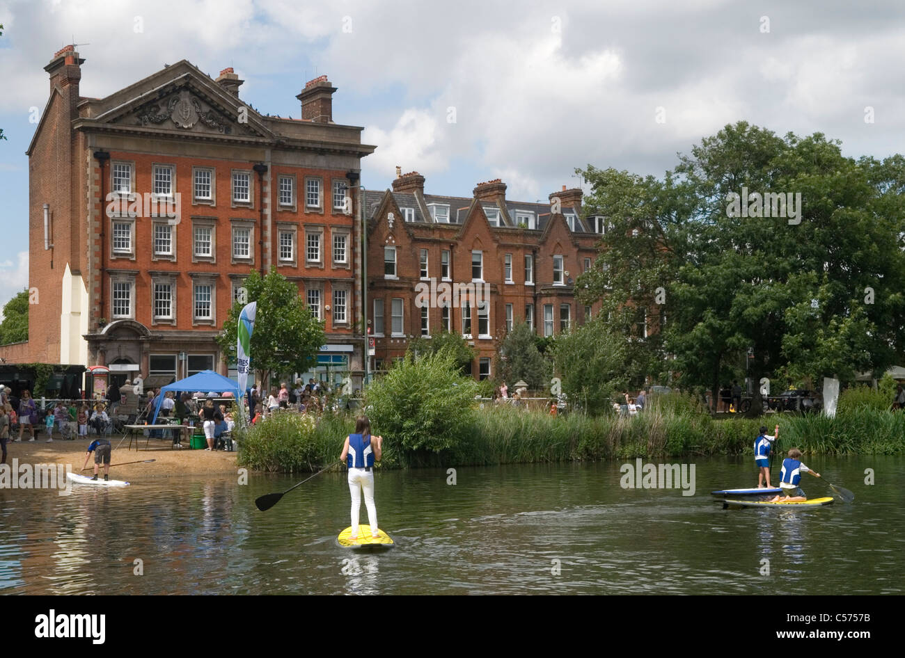 Barnes Londra Uk. Barnes laghetto HOMER SYKES Foto Stock