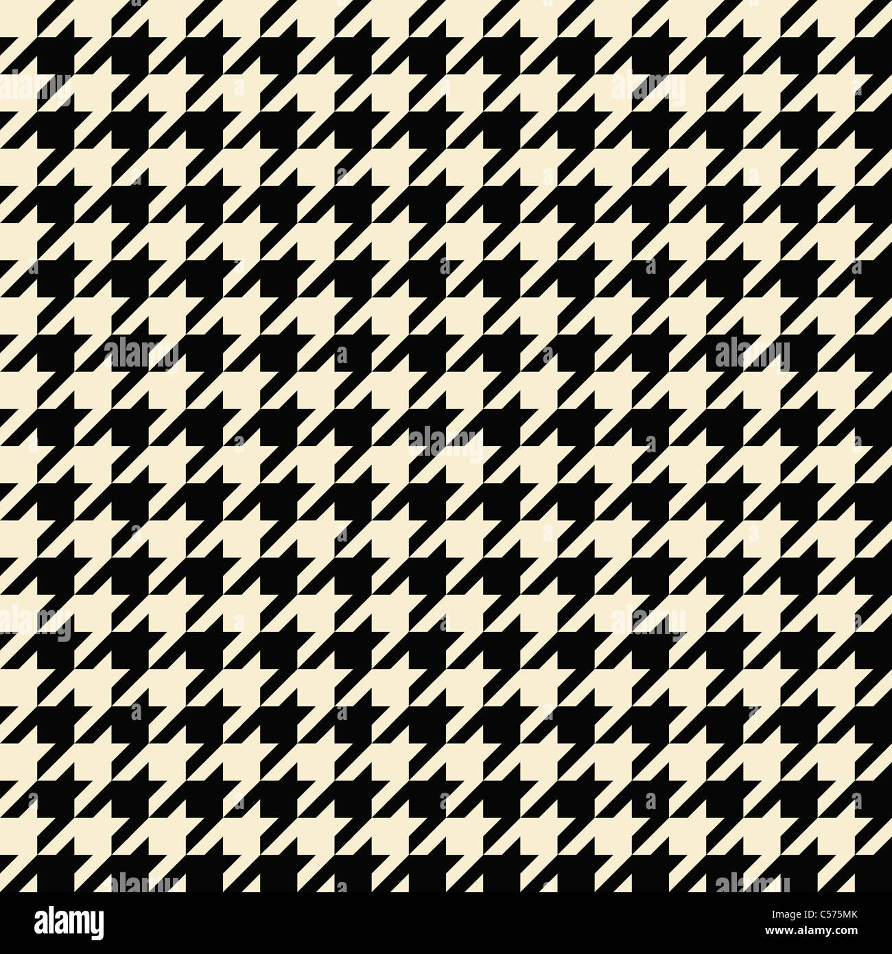 Nero e marrone houndstooth seamless pattern o texture. Foto Stock