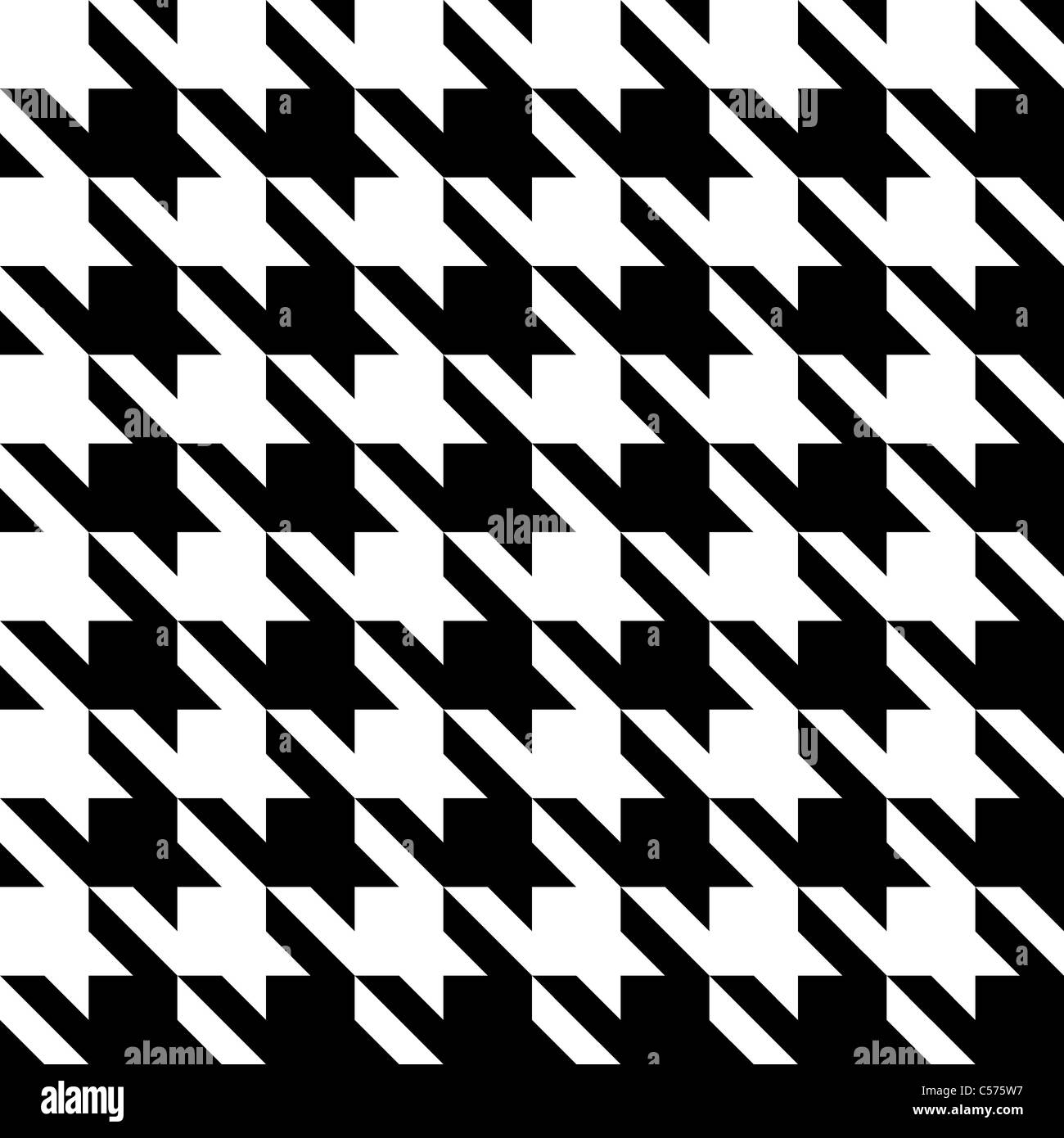 In bianco e nero senza saldatura houndstooth pattern o texture. Foto Stock