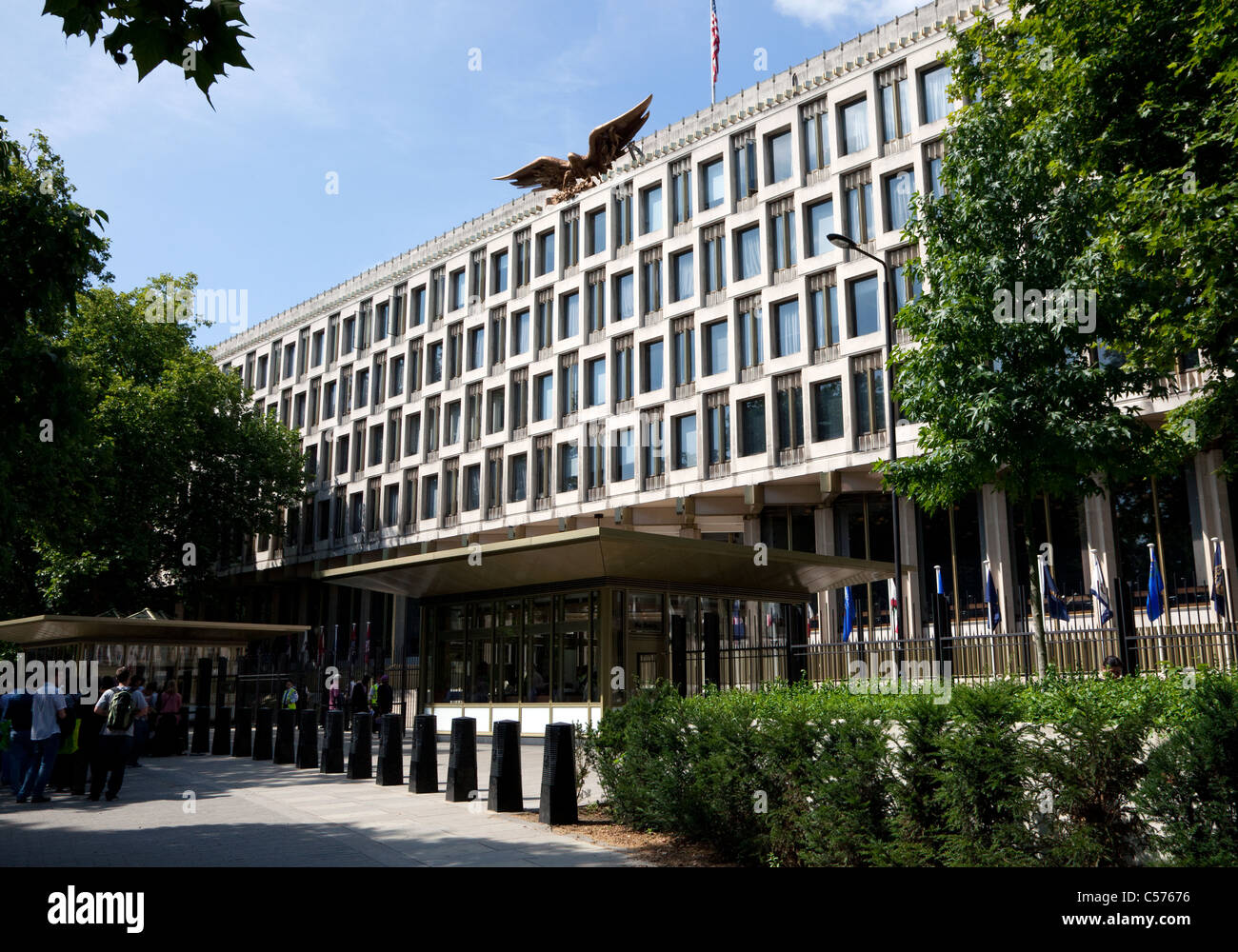 Stati Uniti d'America Embassy, Grosvenor Square, Londra Foto Stock