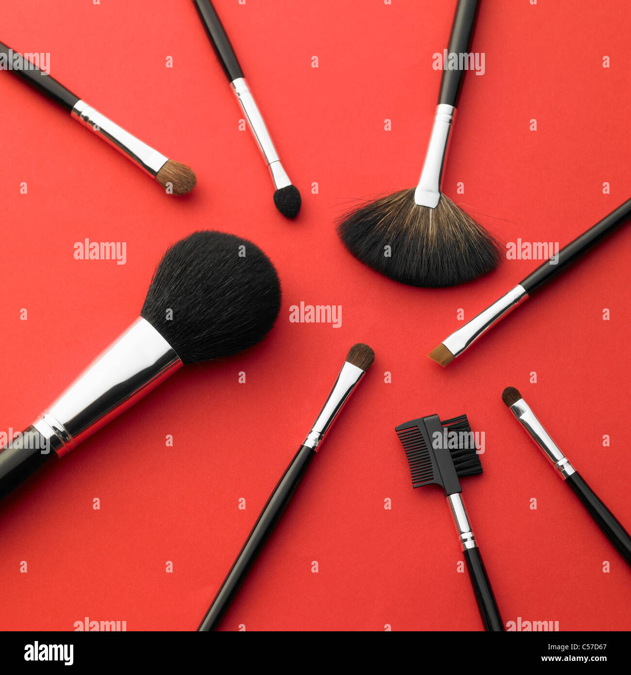 pennelli trucco Foto Stock