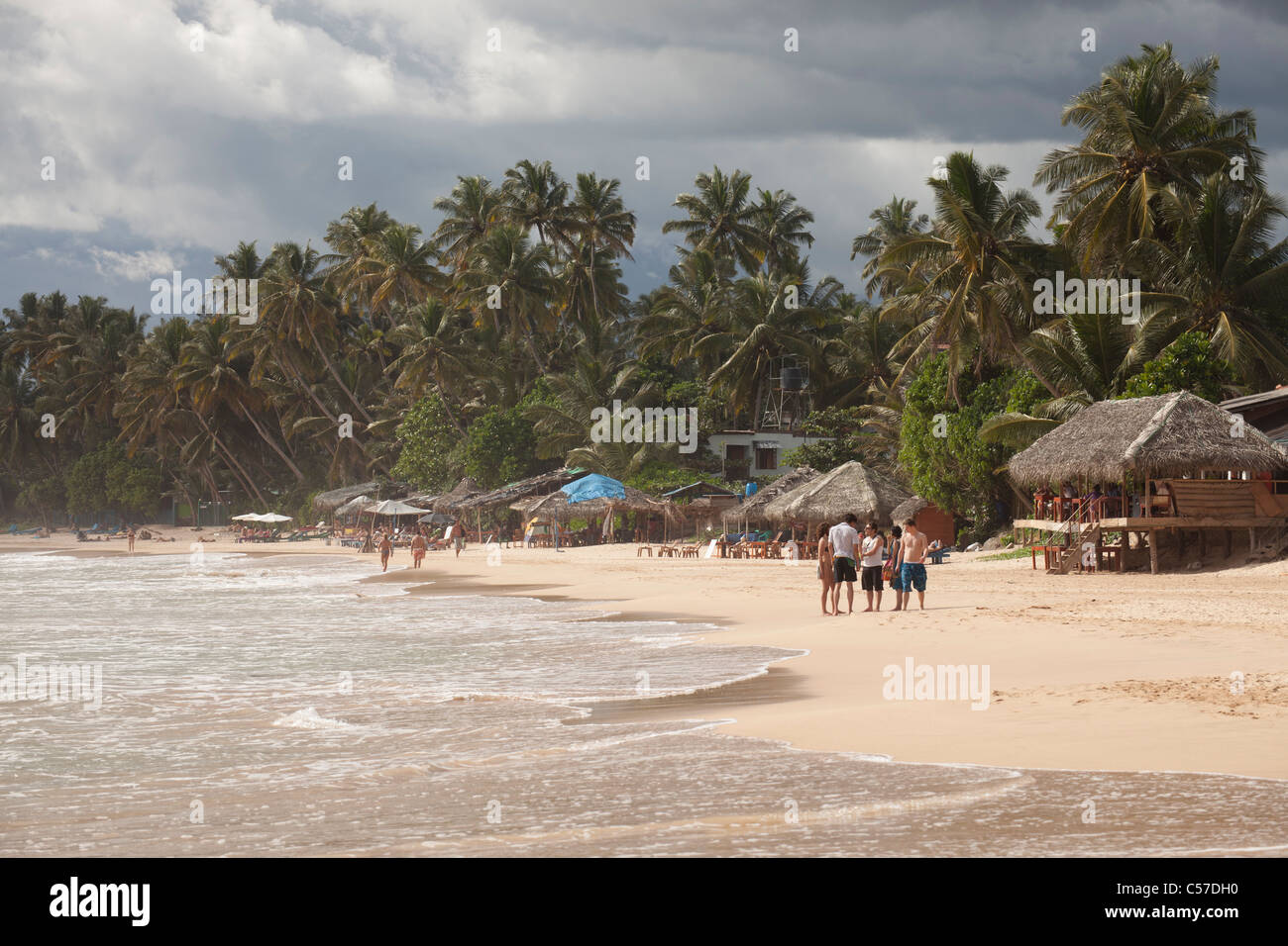 Poco prima del temporale presso la spiaggia di Mirissa, Sri Lanka Foto Stock