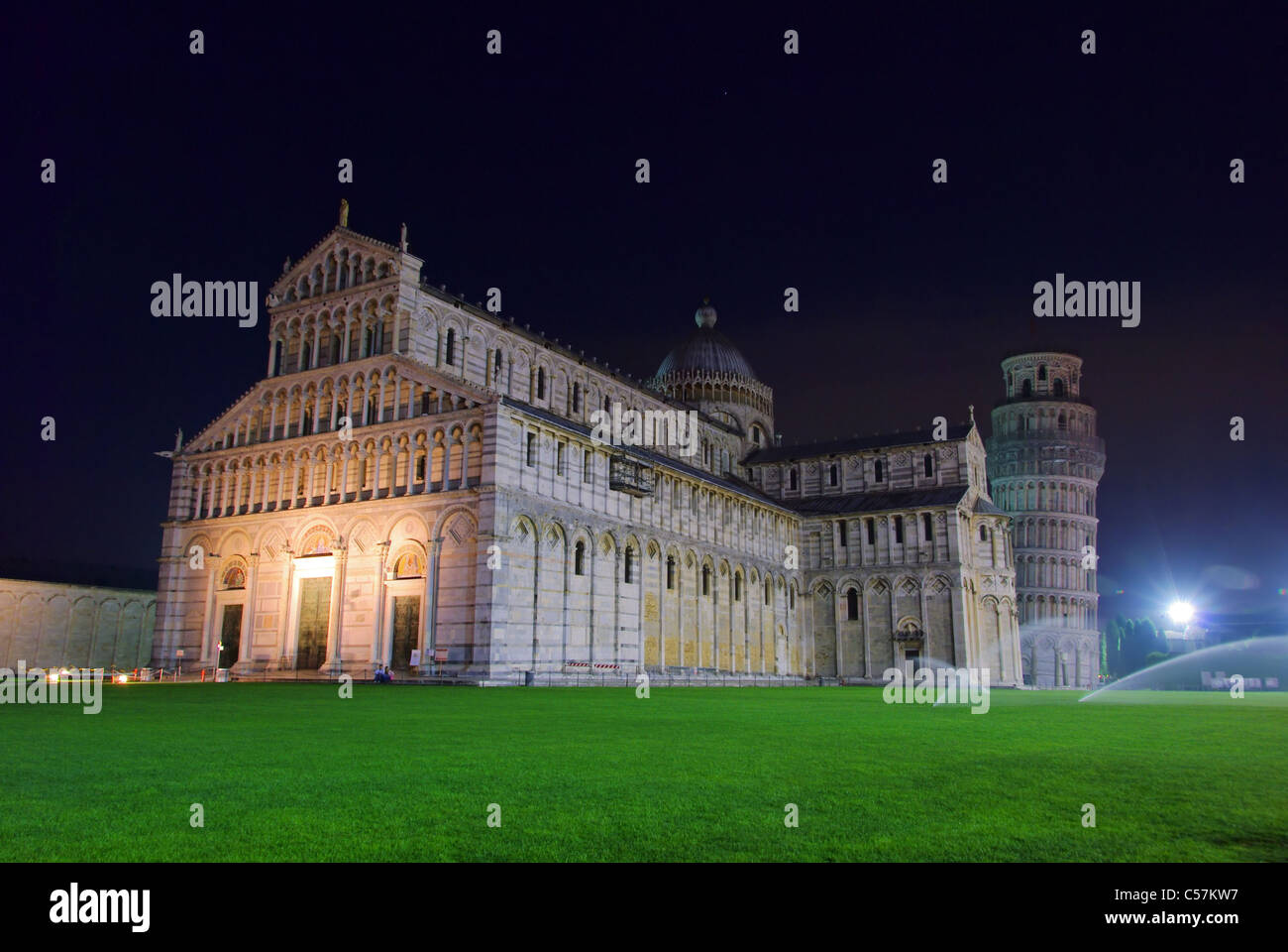 Pisa Kathedrale Nacht - Cattedrale di Pisa notte 05 Foto Stock