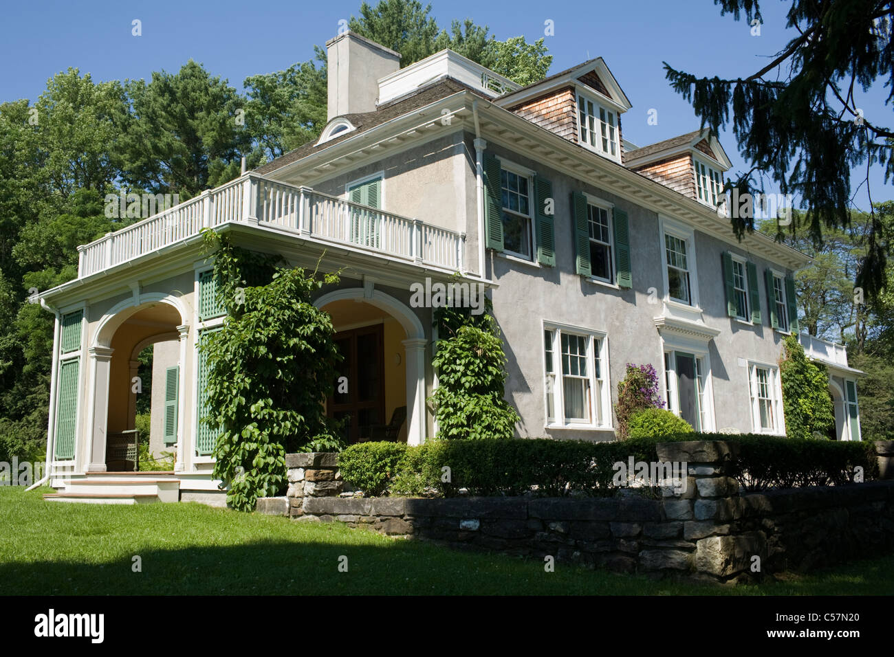 Casa di Daniel Chester French a Chesterwood, Stockbridge, il National Trust Historic Site, Massachusetts, Berkshires Foto Stock