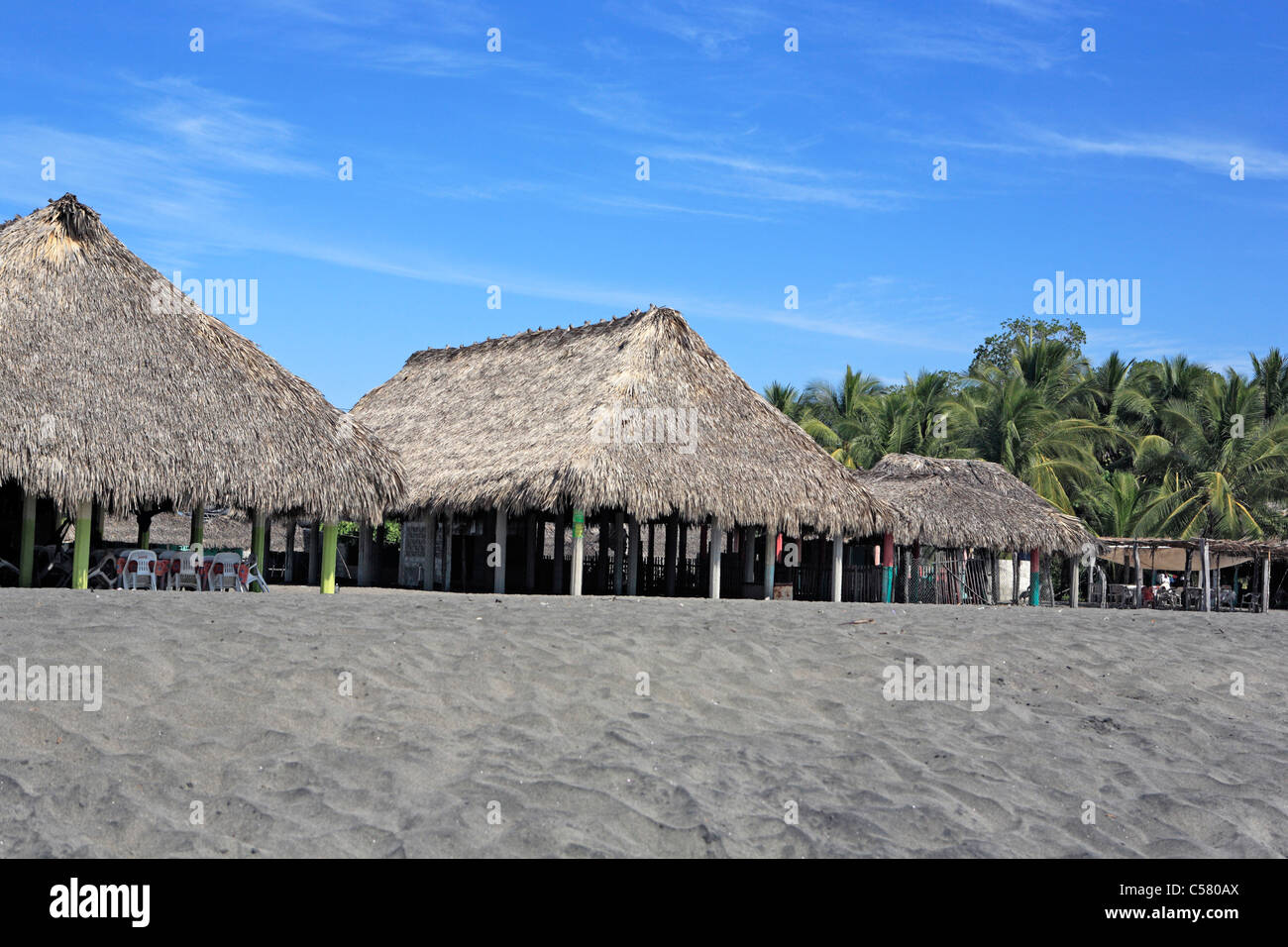 America Centrale, America Centrale, Architettura, casa, costruendo la Encrucijada national park, Chiapas, Messico, America Latina Foto Stock