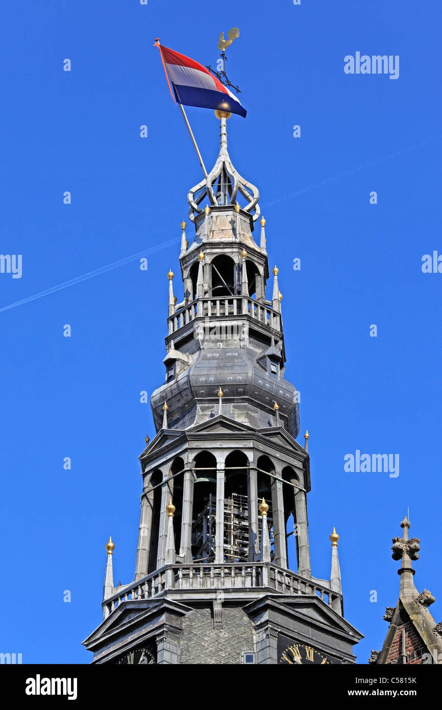 Paesi Bassi, Olanda, Europa, Europeo, Europa occidentale, città, architettura, edilizia, Olandese, Amsterdam e Oude Kerk, la vecchia chiesa, t Foto Stock