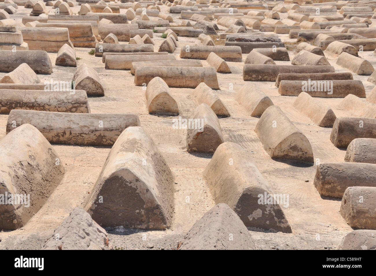 In Africa, il Marocco, il Maghreb, il Nord Africa Marrakech, il cimitero ebraico, ebrei, religione, tombe, tomba Foto Stock