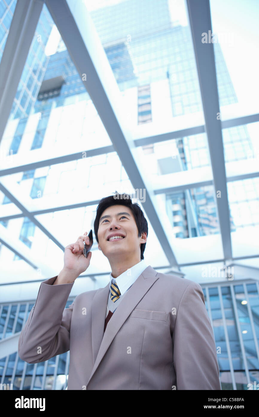 La gente di affari in linea Foto Stock