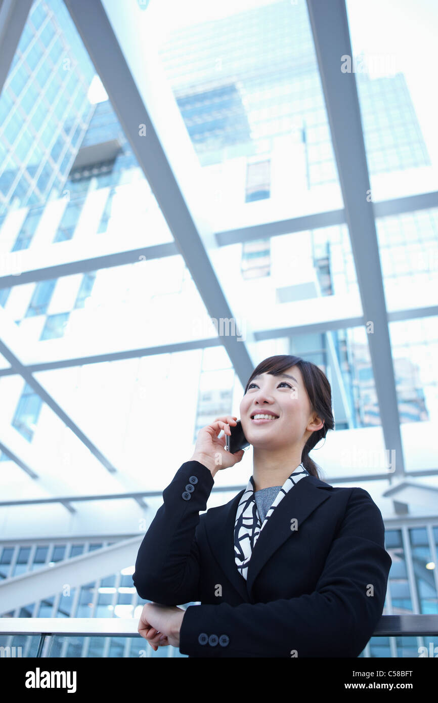 La gente di affari in linea Foto Stock