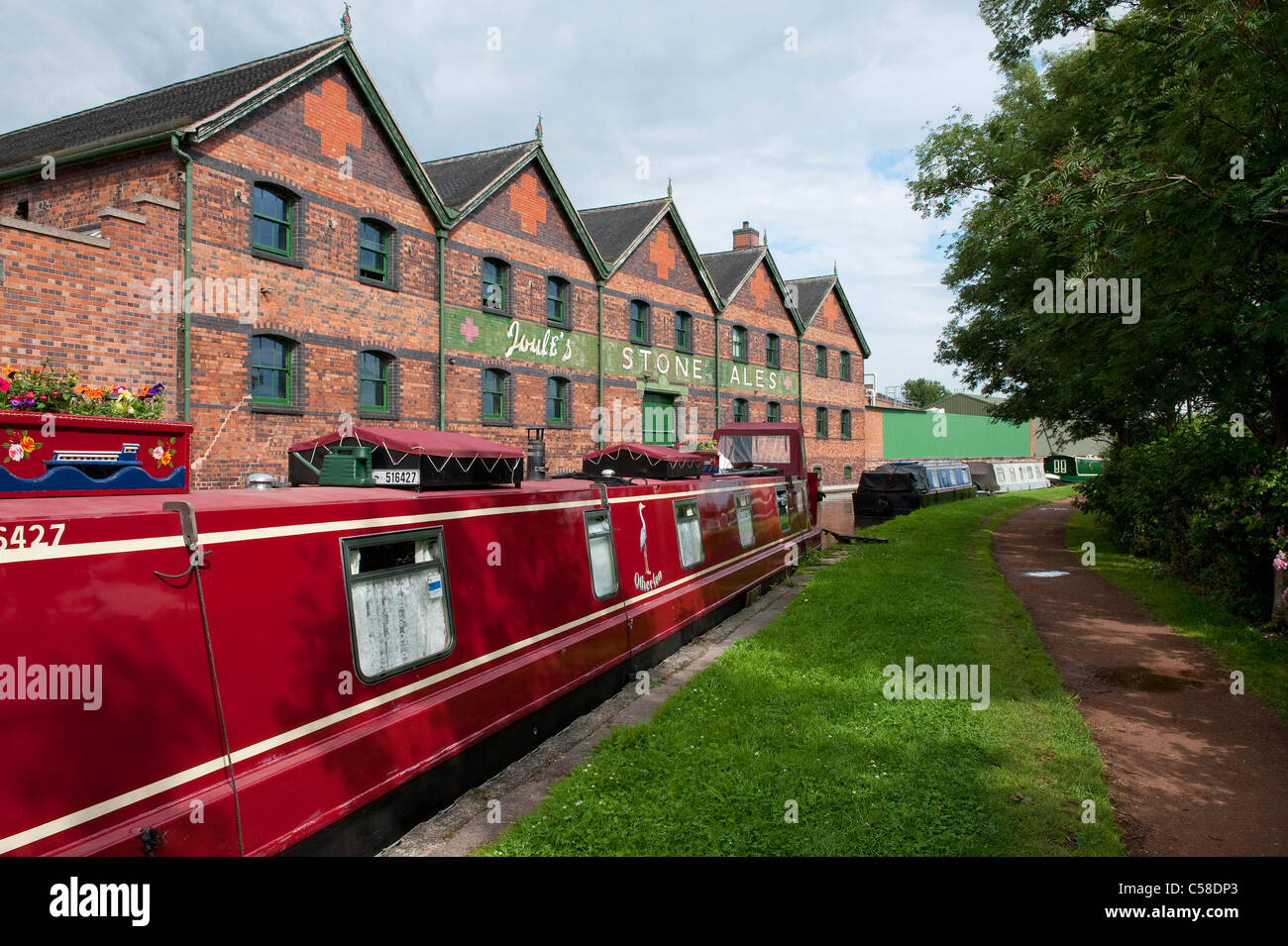 Joules stone ales birreria, Trento e mersey canal, Staffordshire, Inghilterra Foto Stock