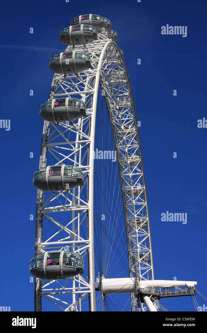 Gran Bretagna, Inghilterra, UK, Regno Unito, Londra, viaggi, turismo, London Eye, Big Wheel, landmark, attrazione Foto Stock