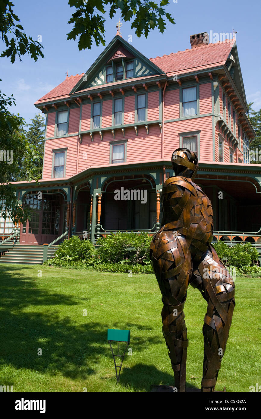 Wilderstein Historic Site, Rhinebeck, Dutchess County, Hudson Valley, nello Stato di New York Foto Stock