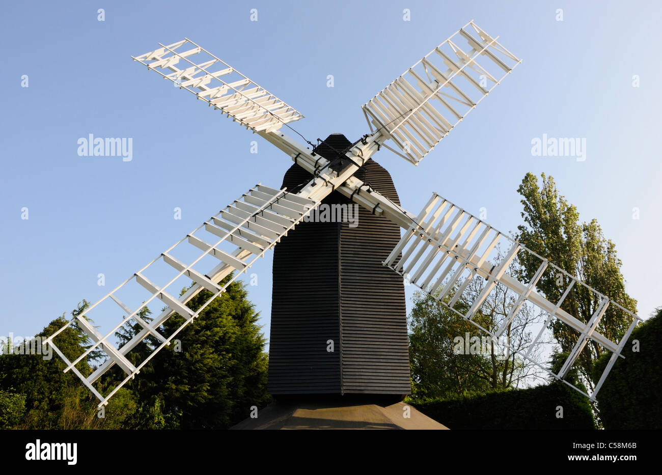 Cromer Windmill off la B1037, Hertfordshire Foto Stock