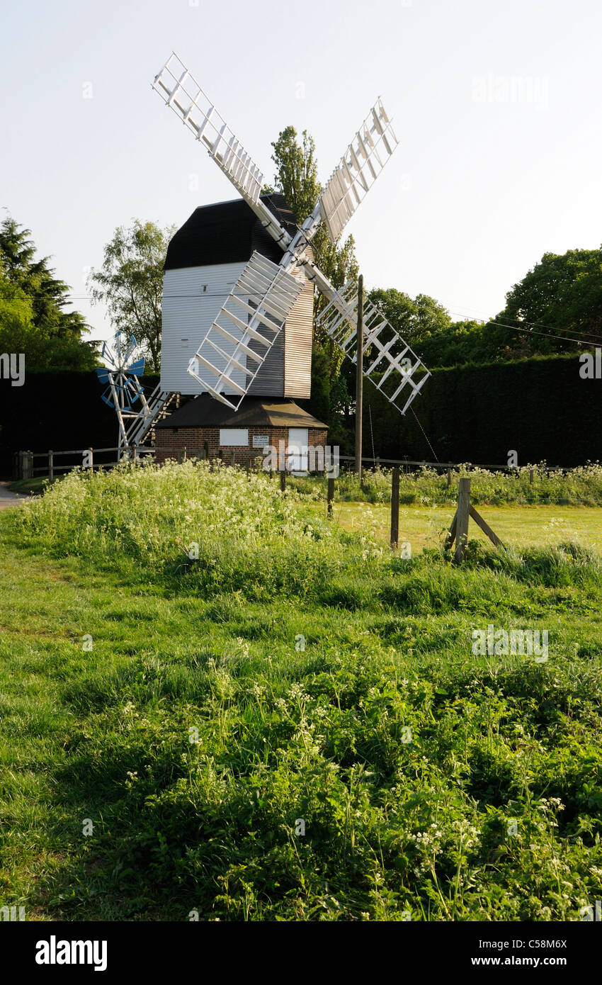 Cromer Windmill off la B1037, Hertfordshire Foto Stock