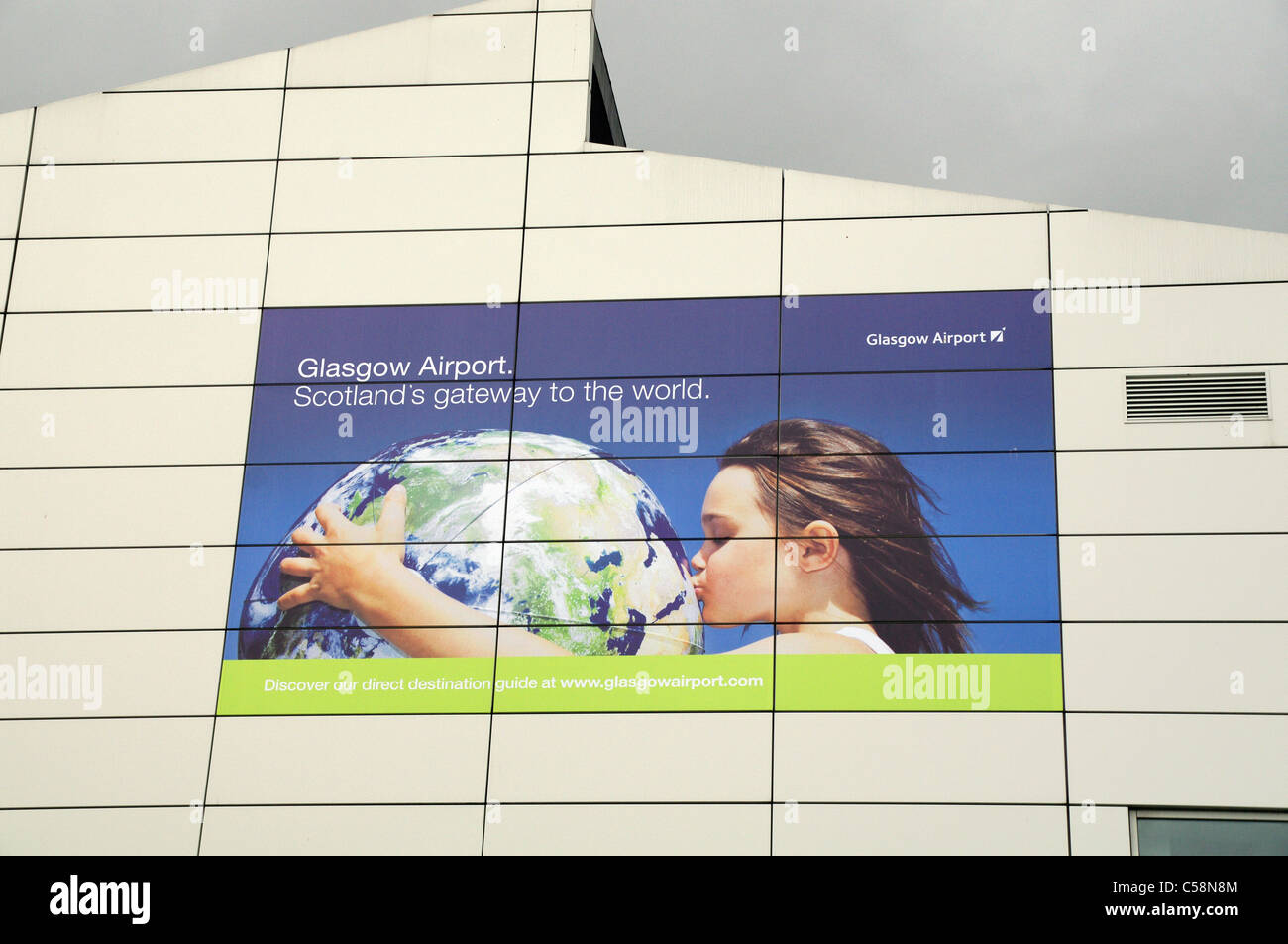 Dall'Aeroporto Internazionale di Glasgow Foto Stock