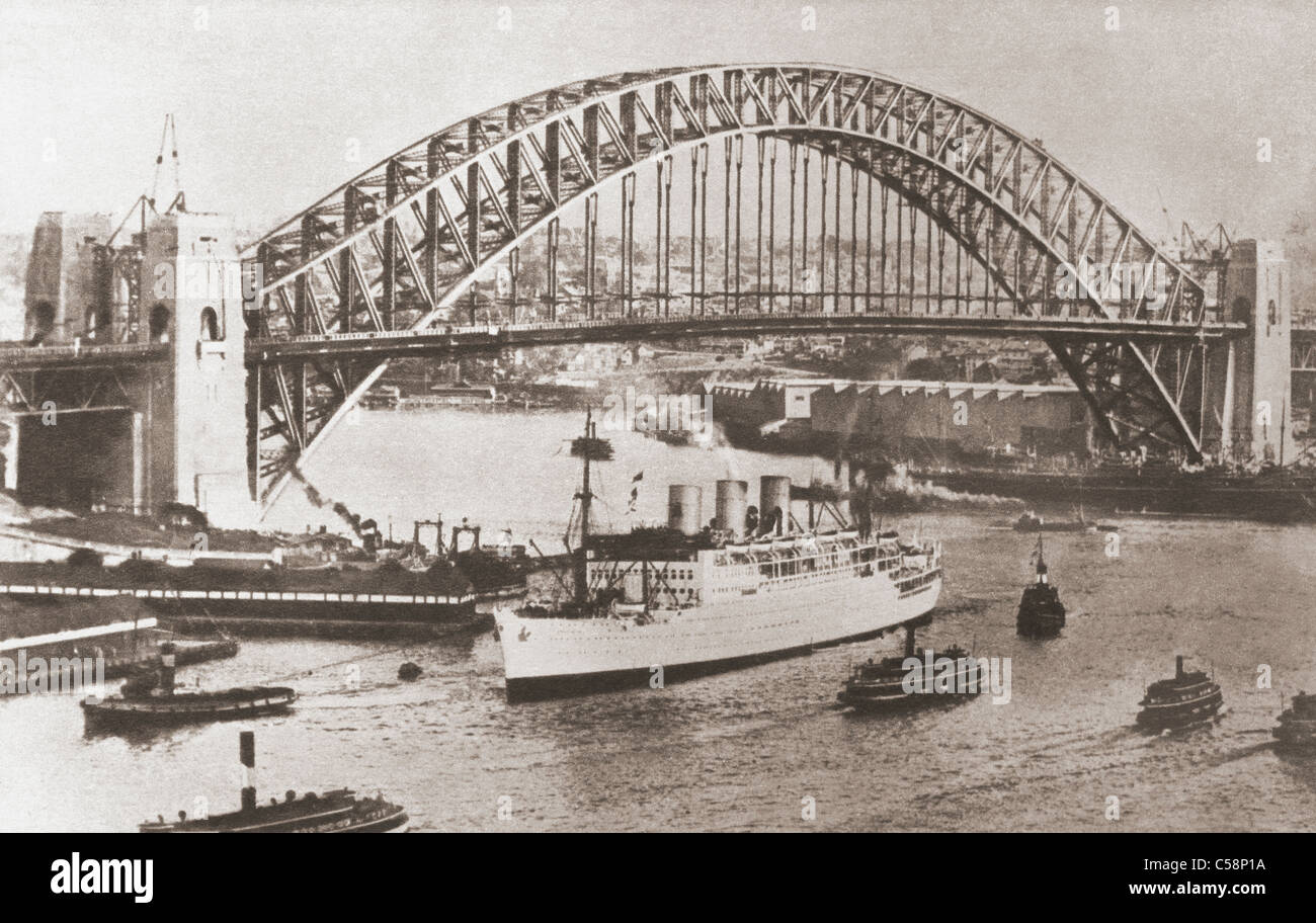 Il Ponte del Porto di Sydney, Sydney, Australia. Foto Stock