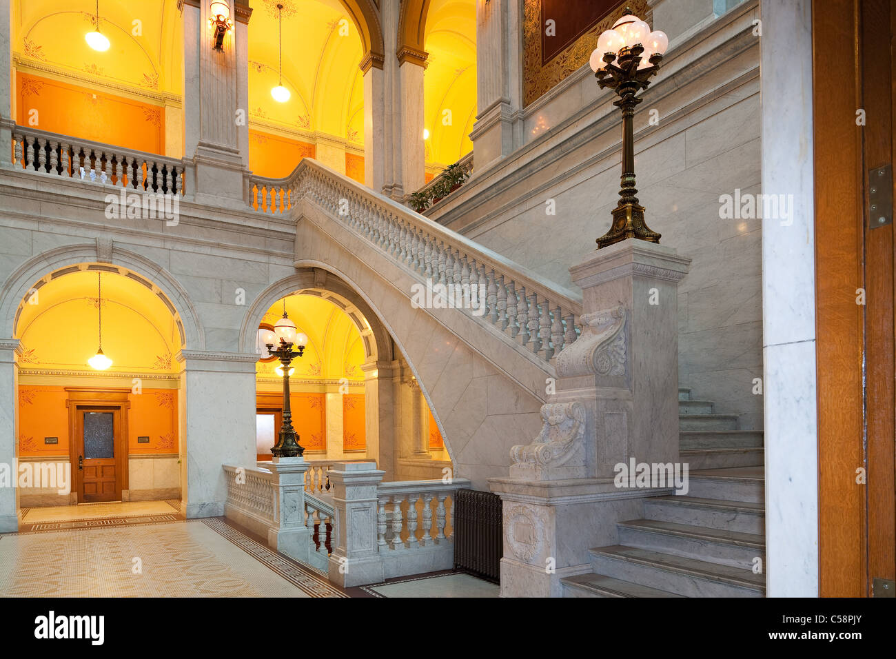 All'interno dell'Ohio Statehouse in Columbus Ohio Foto Stock