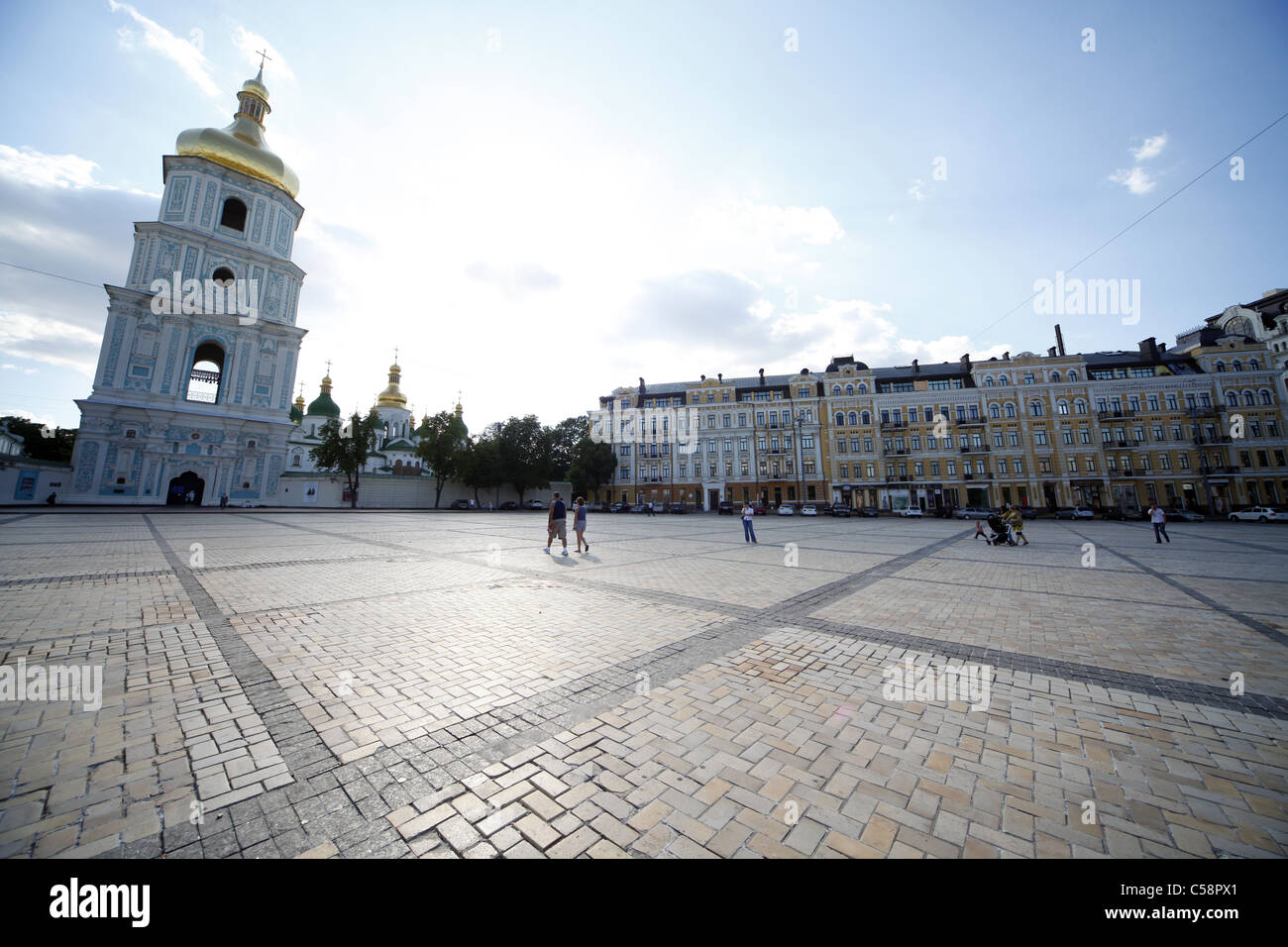 ST. SOPHIA CATTEDRALE PIAZZA SOFIYSKA KIEV 15 Giugno 2011 Foto Stock