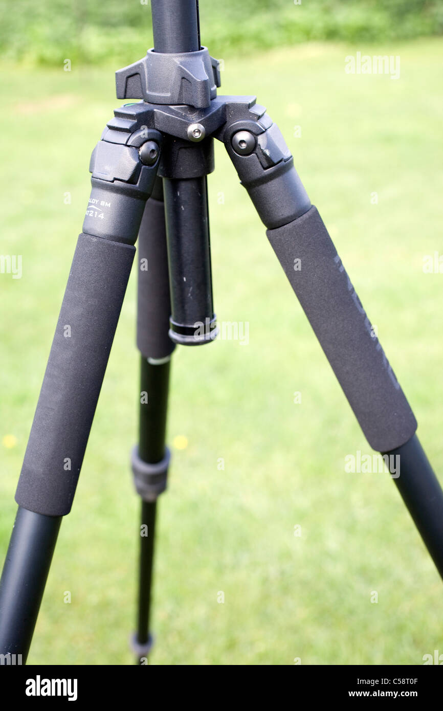 Gambe del treppiede impugnature imbottite Foto Stock