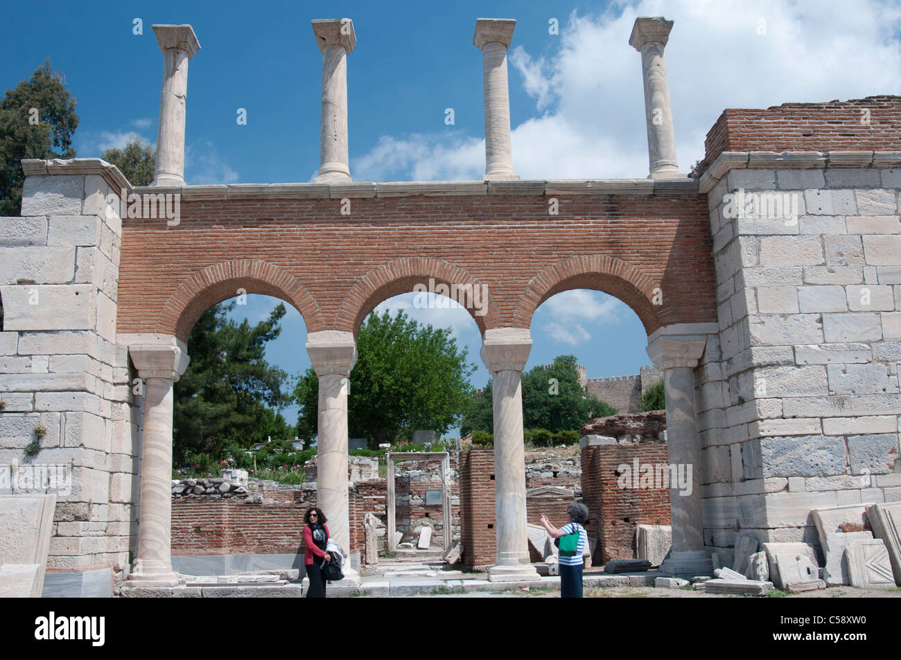 Basilica di San Giovanni, Selcuk, Turchia Foto Stock