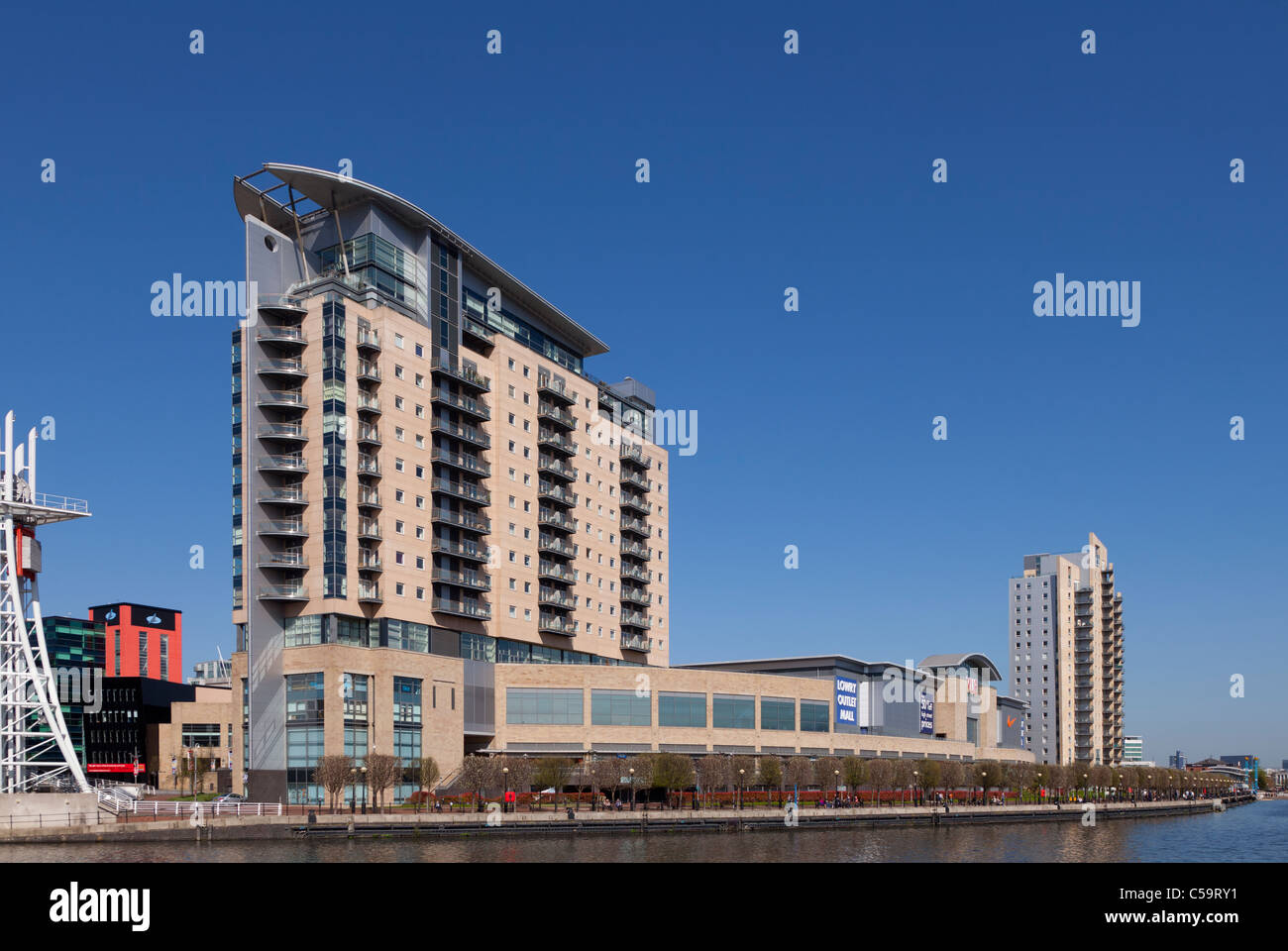 Lowry Outlet Mall, Salford Quays, Greater Manchester, Inghilterra Foto Stock