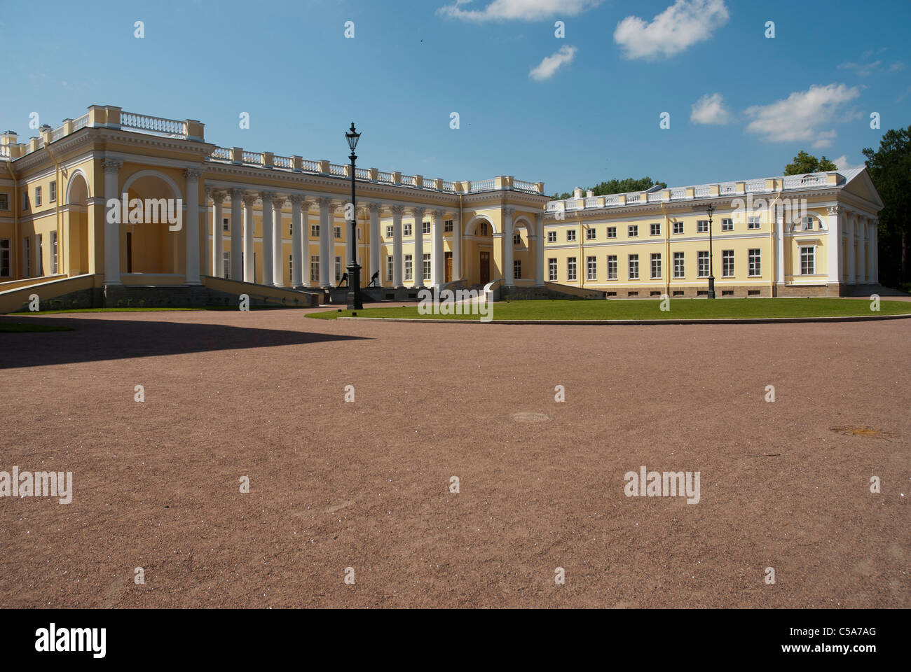 Alexander Palace in Pushkin. San Pietroburgo, Russia Foto Stock
