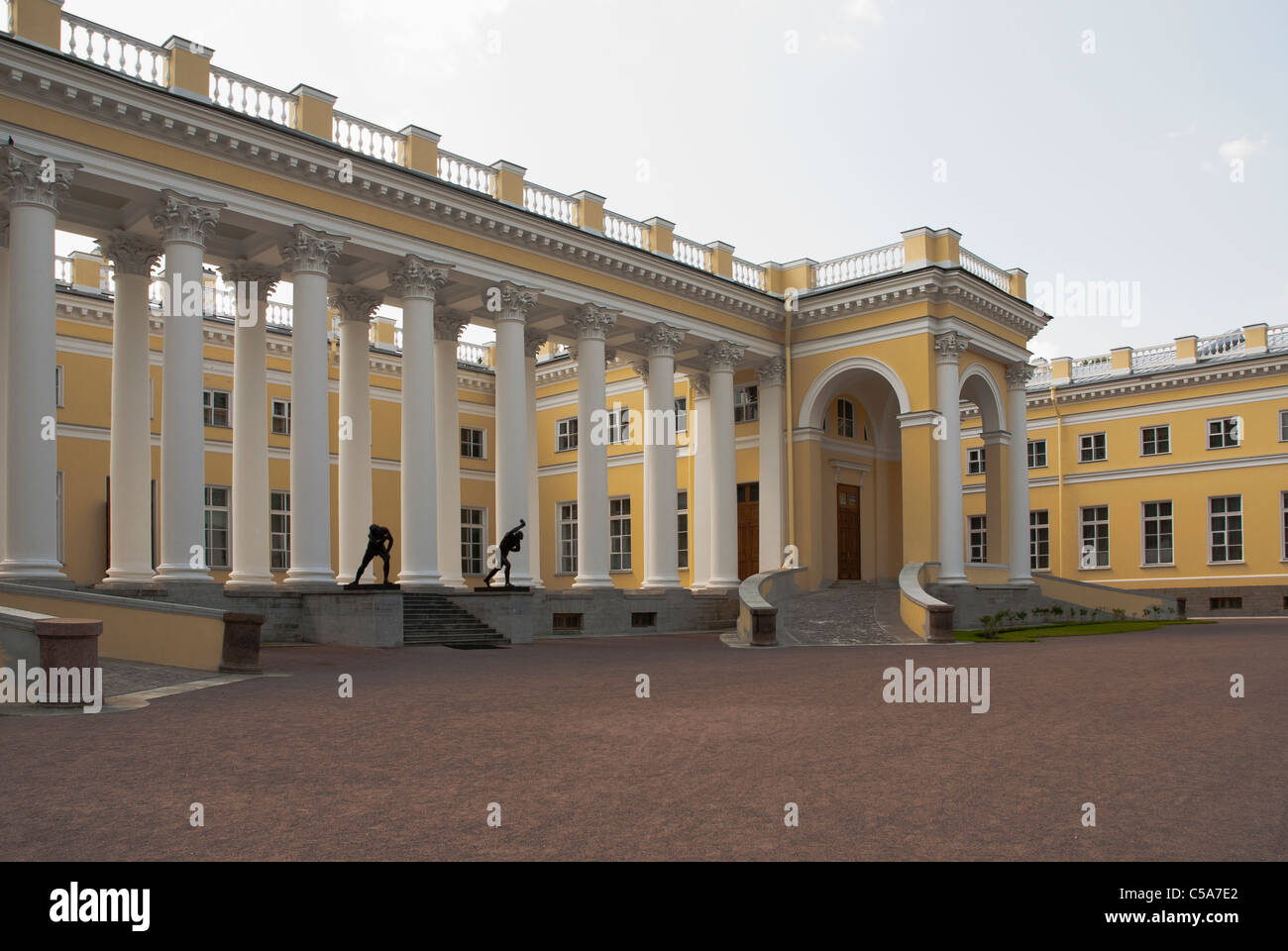 Alexander Palace in Pushkin. San Pietroburgo, Russia Foto Stock
