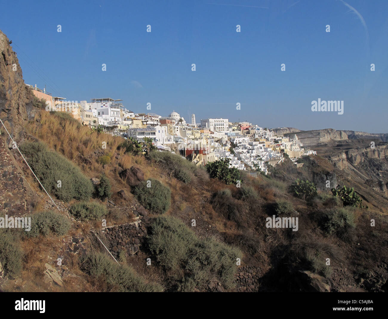 Santorini isola greca Foto Stock