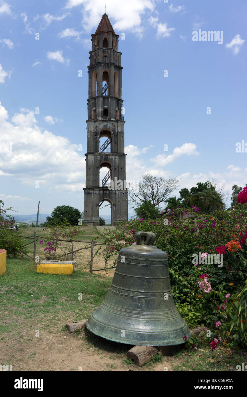 Torre de Iznaga, nel Manaca Iznaga plantation, vicino a Trinidad, Cuba Foto Stock