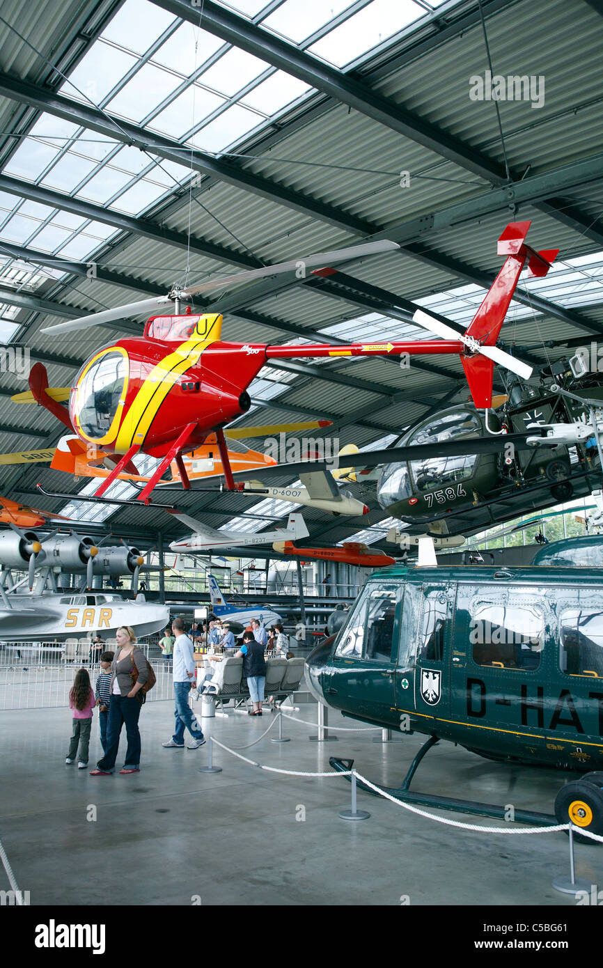 Velivoli storici mostra al Deutsches Museum flugwerft oberschleissheim airfield. oberschleissheim, Baviera Germania Europa Foto Stock