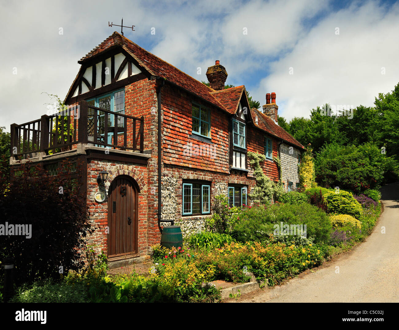 Inglese tradizionale cottage del paese. Foto Stock