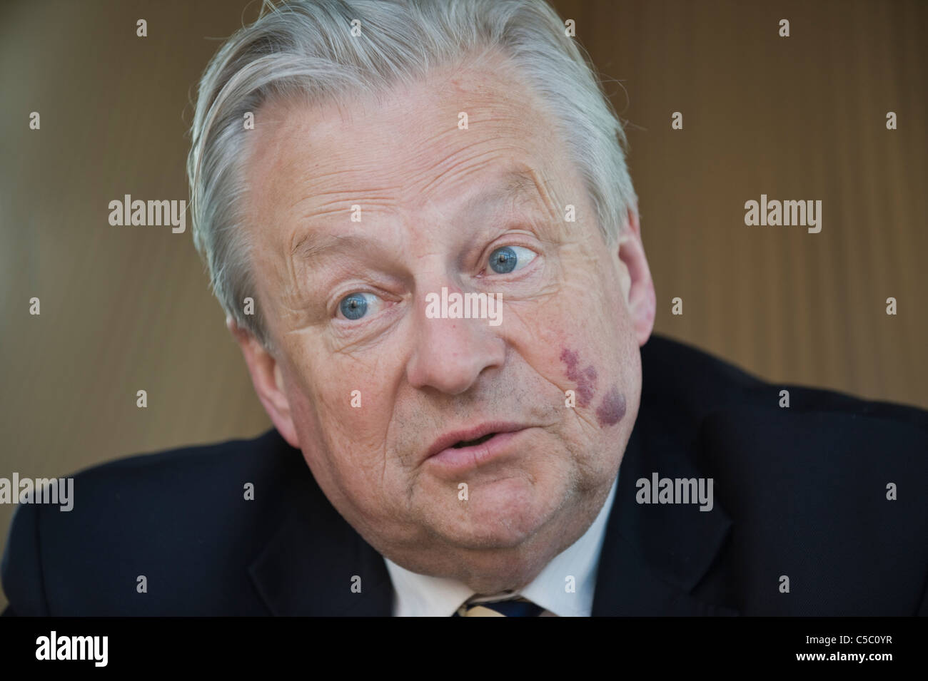 Signore Dafydd Elis-Thomas AM Plaid Cymru elemento di montaggio per Dwyfor Meirionnydd e ex Senedd presiedere Officer Foto Stock