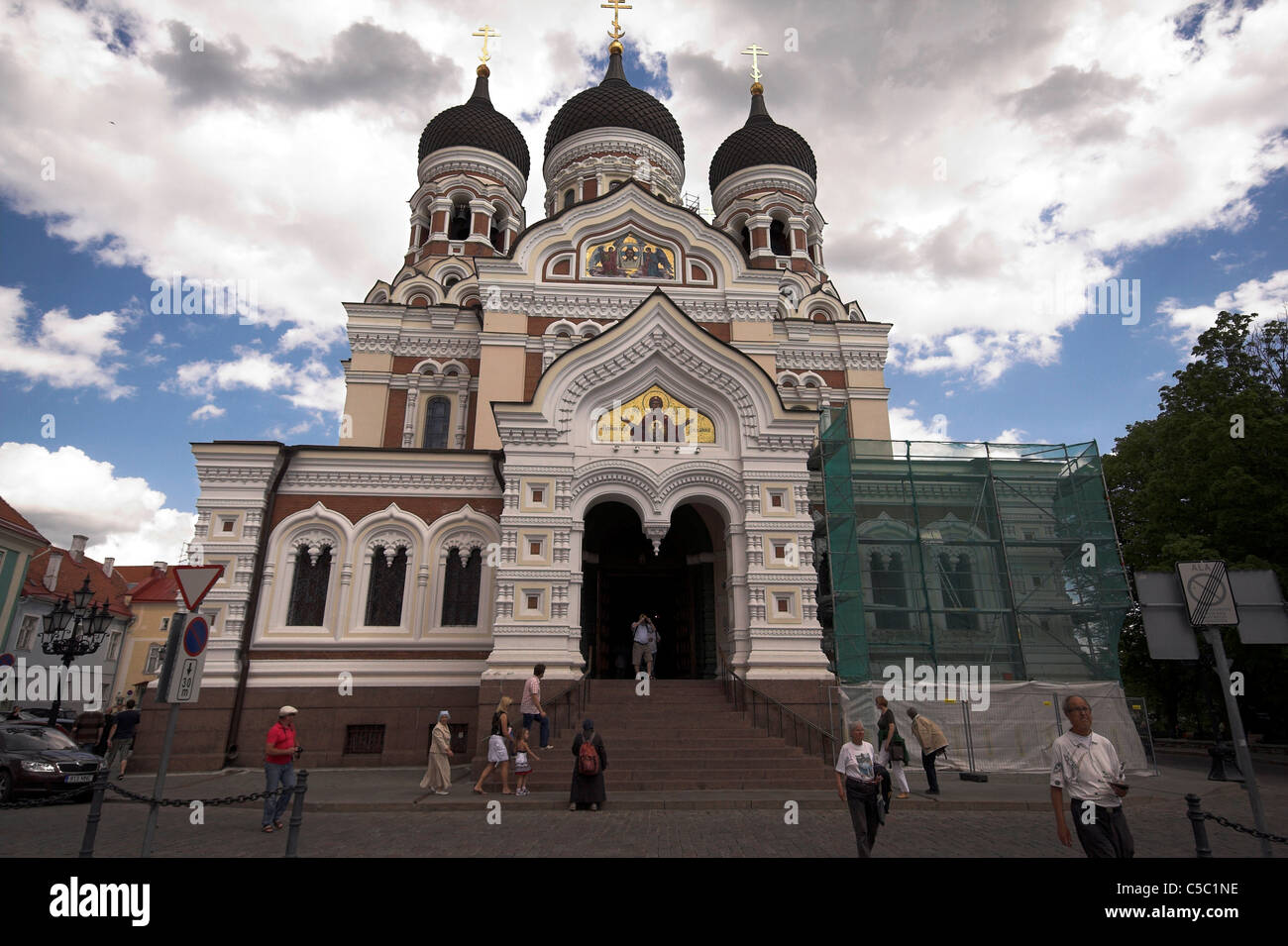 La Cattedrale Alexander Nevsky, Toompea Hill, la Città Vecchia di Tallinn, Estonia Foto Stock