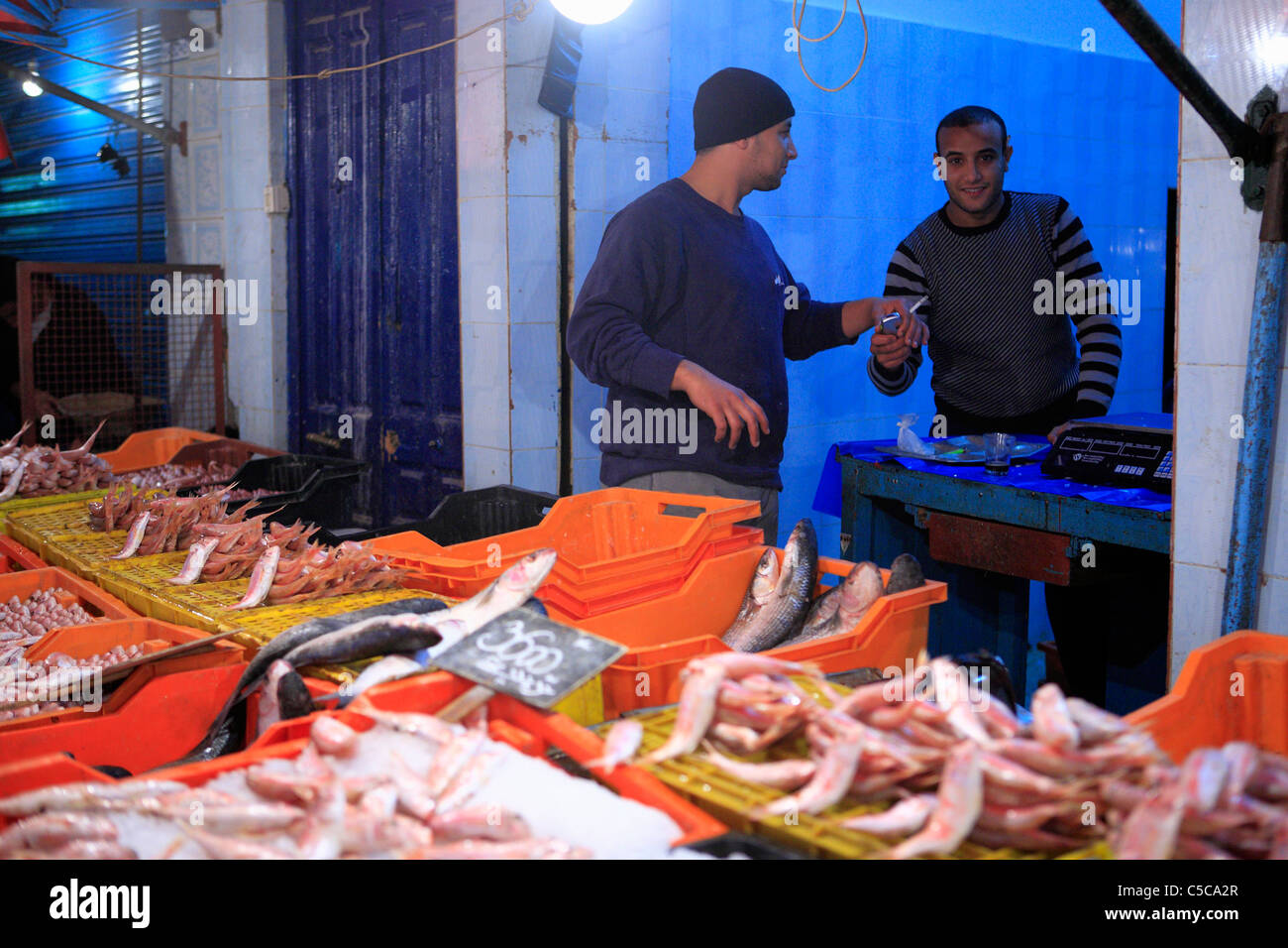 Street Market, Tunisi, Tunisia Foto Stock