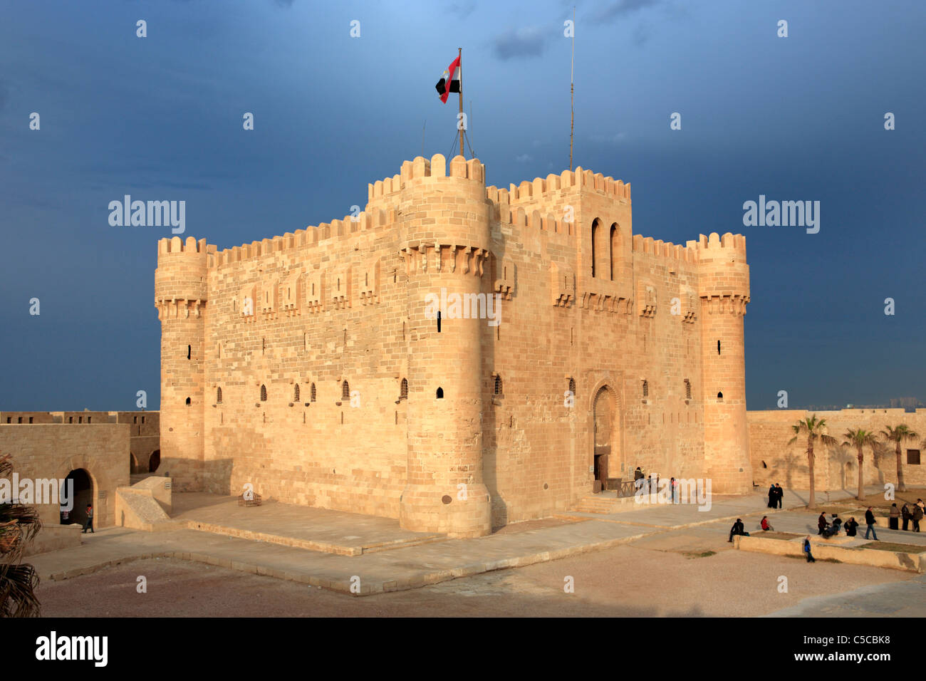 Cittadella di Qaitbay, Alessandria, Egitto Foto Stock