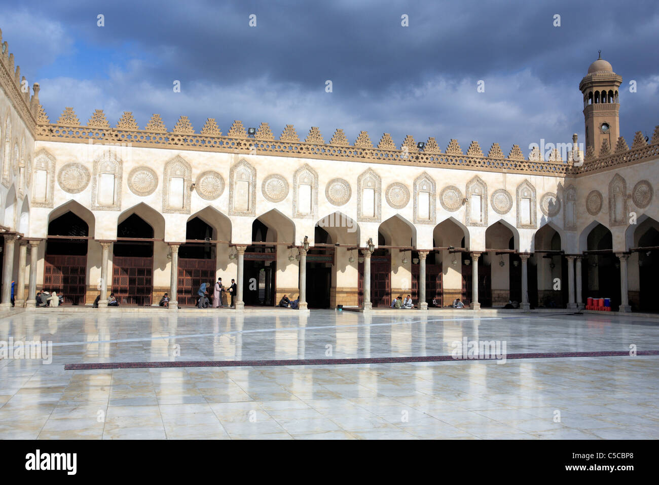 Dalla moschea di Al Azhar al Cairo, Egitto Foto Stock