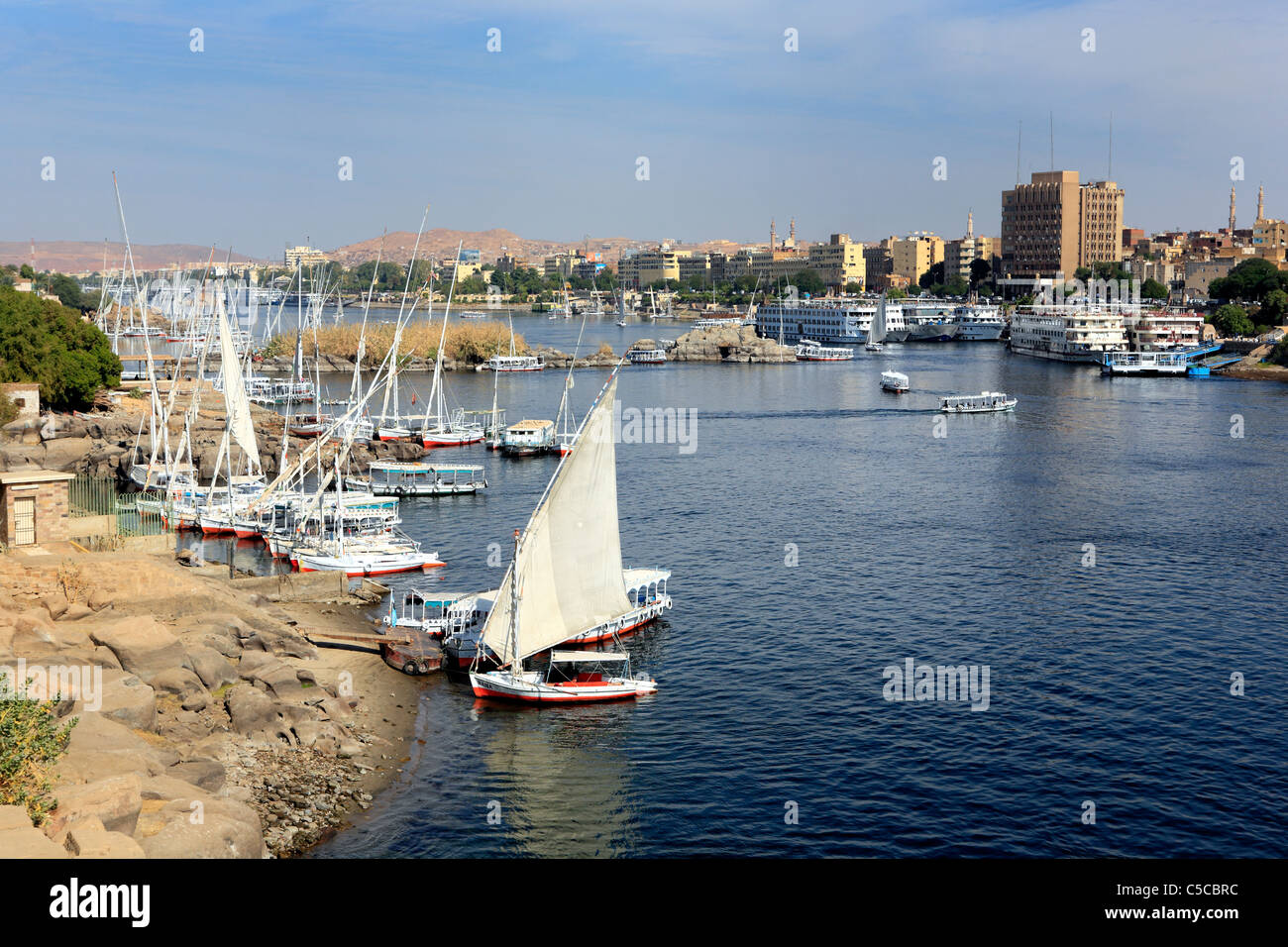 Isola Elefantina, Aswan, Egitto Foto Stock