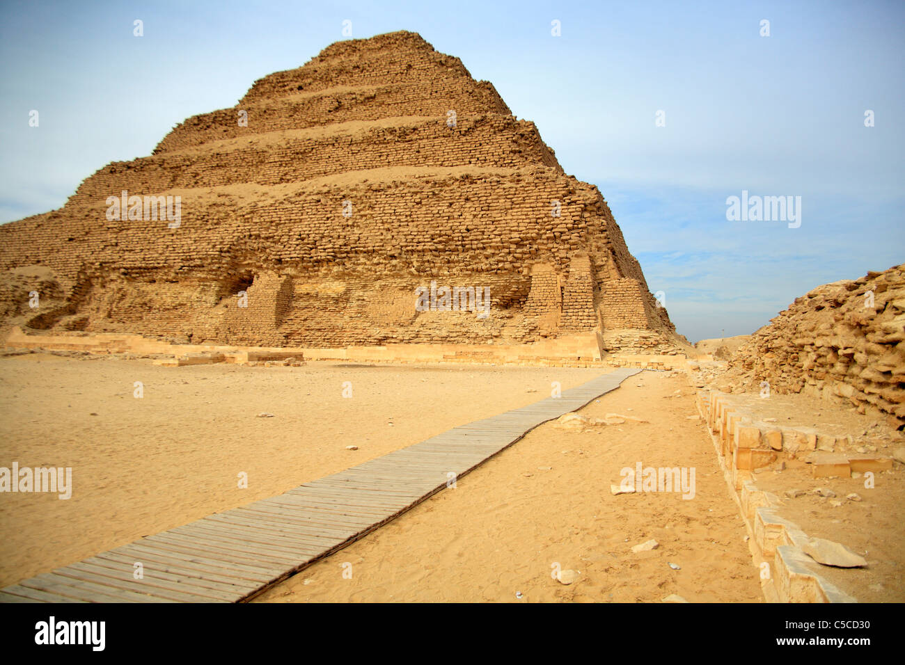 Zoser passo piramide (c. 2650 BC), Saqqara, Egitto Foto Stock