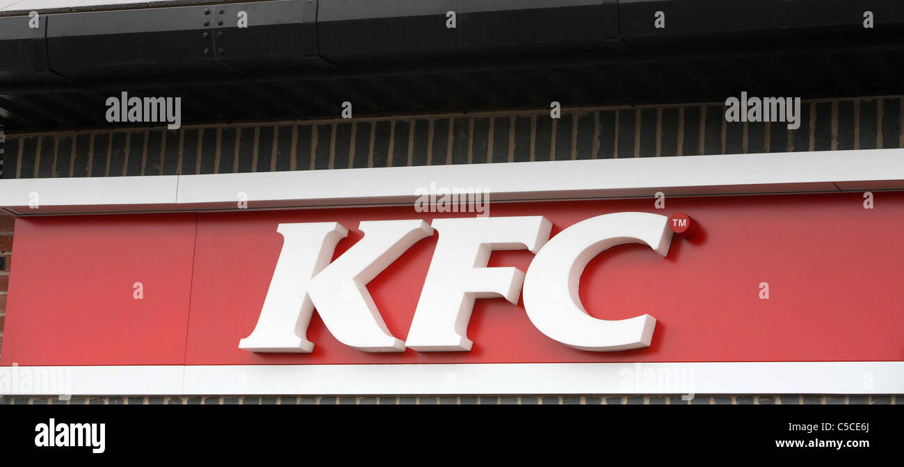 KFC segni in servizi Foto Stock