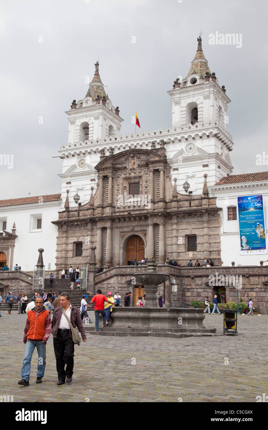 La Chiesa e il Convento di San Francisco, Quito, Ecuador Foto Stock