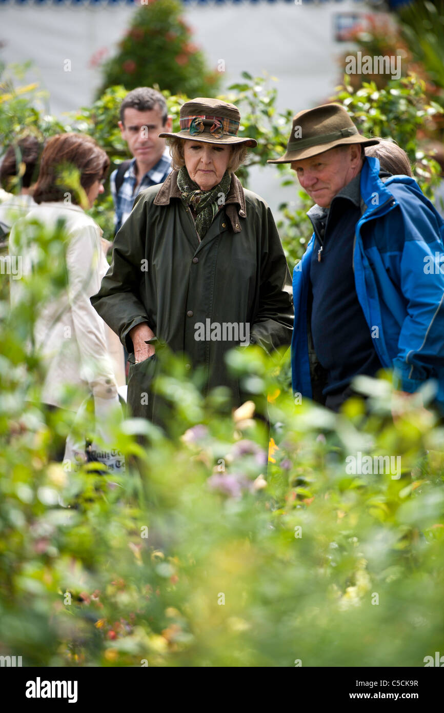 Penelope Keith al 2011 Hampton Court Flower Show Foto Stock