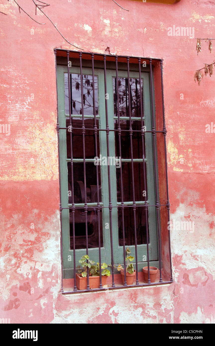 Finestra in San Antonio de Areco Argentina Foto Stock