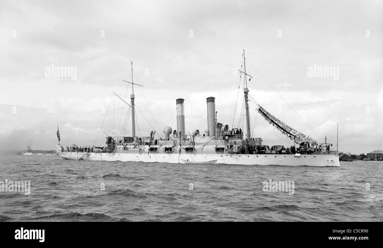 Cruiser USS Atlanta - circa 1903 Foto Stock