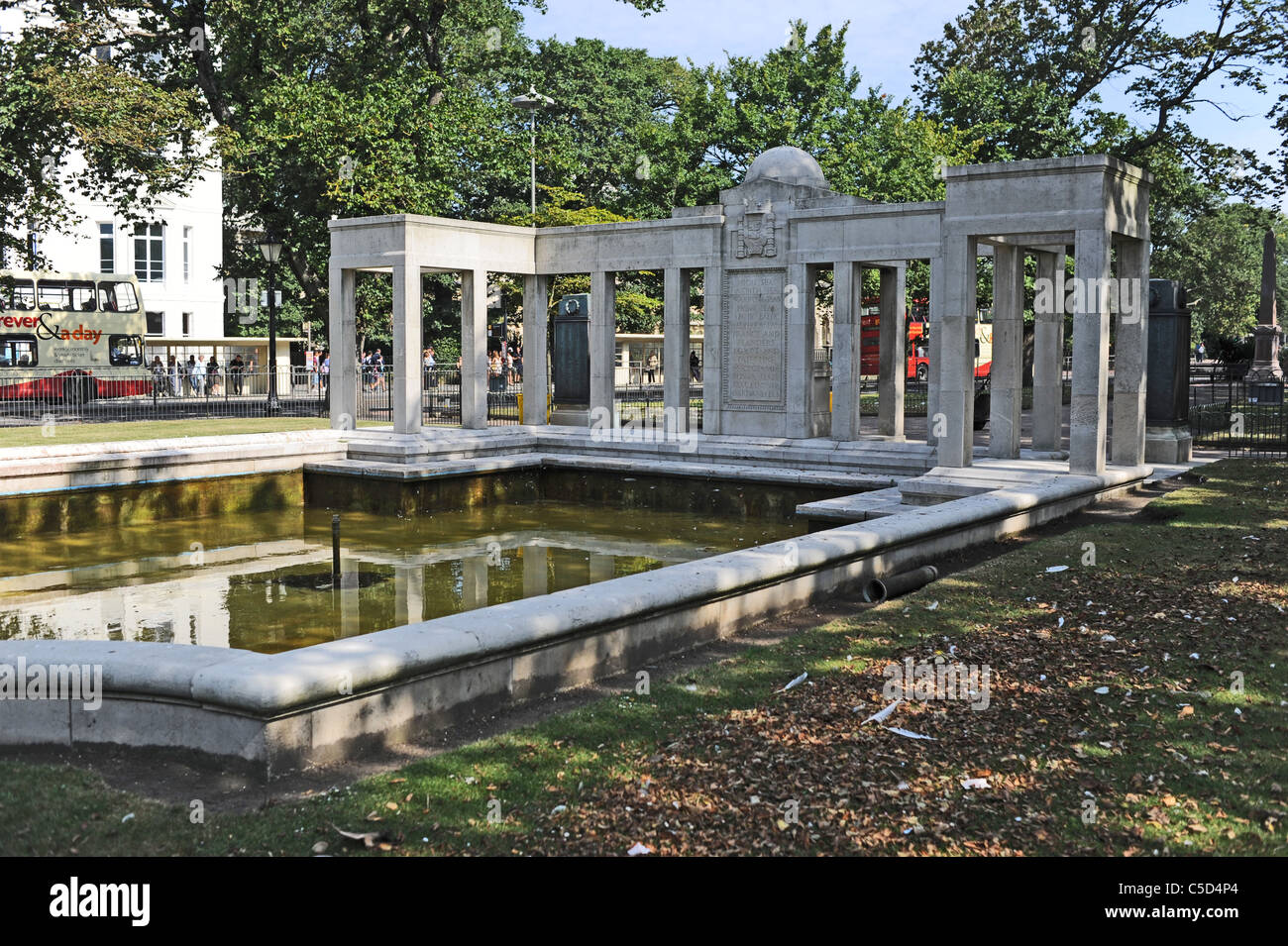 Il memoriale di guerra all'Old Steine nel centro di Brighton, Regno Unito Foto Stock