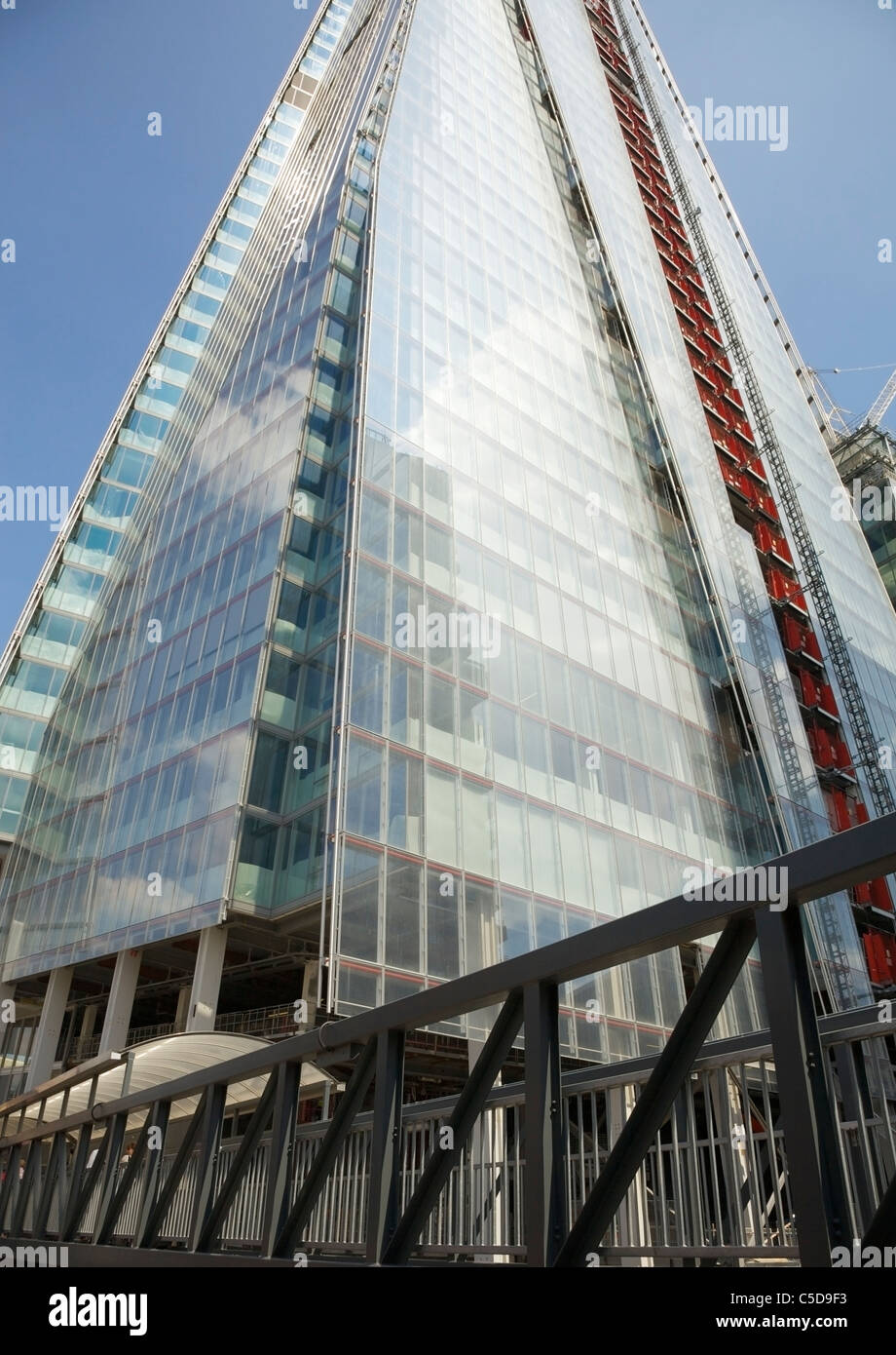 Il frammento di vetro, in costruzione, London Bridge, Regno Unito. Foto Stock