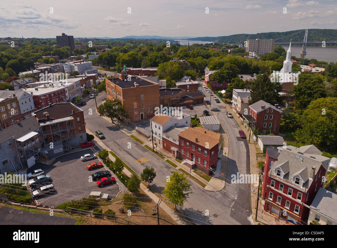 POUGHKEEPSIE, NEW YORK, Stati Uniti d'America - Vista di Poughkeepsie. Foto Stock