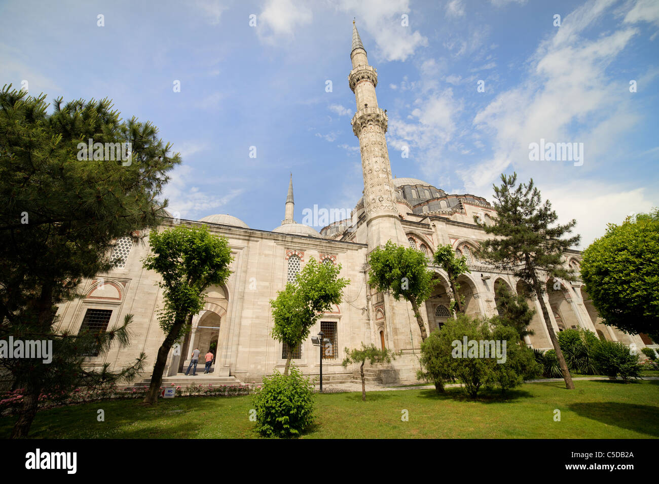 La Moschea del principe (turco: Mehmet Sehzade Camii) bellissimo scenario ad Istanbul in Turchia Foto Stock