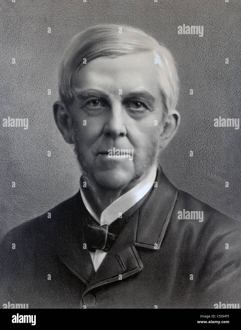 Oliver Wendell Holmes, 1809 - 1894. Medico americano, professore, docente, poeta, autore. Foto Stock