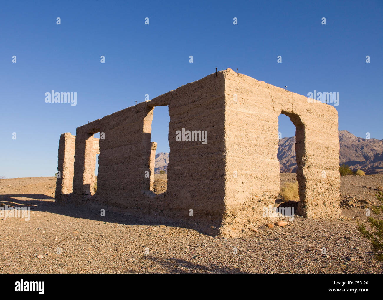 Un vecchio rudere del deserto - Deserto Mojave, California USA Foto Stock